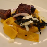 SALONE TOKYO - 7品目　パッパルデッレ　猪煮込み　黒キャベツ