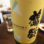 金町製麺 - 鶴齢山廃純米吟醸生