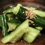 じとっこ組合 - 「きゅうりのごま和え」：無農薬きゅうりで爽やか～♪