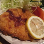 枡壱 - とんかつ　長径19センチ　厚さ25ミリ