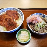 小ばやし - ソースかつ丼とミニそば　850円