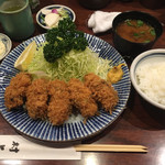 かつ善 村上 - ＊ カキフライ定食　2050円