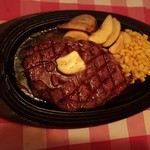 バブルオーバー - リブアイステーキ