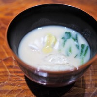 竹ざき - 鱈白子　菊芋　白味噌仕立て