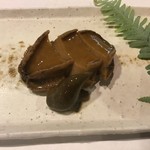 蕎麦　もり木 - 鮑の煮物。超柔らか