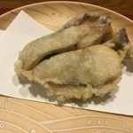 蕎麦　もり木 - 見事な牡蠣の天ぷら