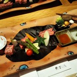 玉之湯 - 初日：信州プレミアム牛陶板焼