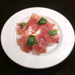 旬采 - 生ハムと富有柿のカプレーゼ