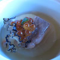 幻董庵 - 秋鮭と大根の煮物２