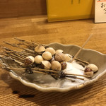 居酒屋山さん - 塩炒り銀杏