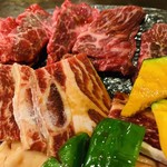 焼肉問屋 飛騨牛専門店 焼肉ジン - カルビだけでも複数の種類。