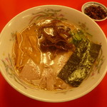 博多名物 長浜ラーメン山がさ - 豚骨味噌ラーメン700円