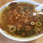 スタミナラーメン 娘娘 上尾店 - 「餡」も美味しーのですがスープもね。