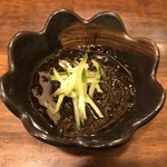 天ぷら 飛鳥 - 晩酌セットの小鉢（もずく酢）