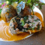 ウィウィ - 仔羊とほうれん草のカイエット・カレー風味クリームソース