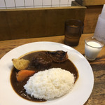 東印度カレー商会 - カレーハーフアンドハーフのライス