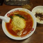 Taiyounotomatomen - 太陽のチーズラーメン860円→創業祭で500円　＋らあリゾ160円