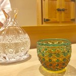 鮨 あらい - 十四代 江戸切子がステキ