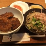 福そば - ミニソースかつ丼とおろしそばセット1000円