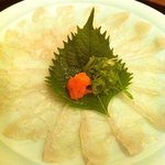 日本料理　　銀扇 - とらふぐ てっさ