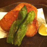 日本料理　　銀扇 - フグ唐揚げ