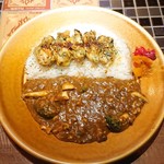 【カレー専門店】円山教授。 - 牡蠣とひき肉のカレー1,280円