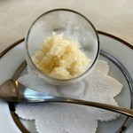 コット ア コット - 口直しのリンゴのシャーベット