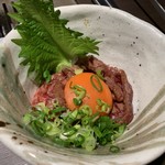 焼肉いちごいちえ - ステーキユッケヾ(๑ㆁᗜ.ㆁ๑)ﾉ"