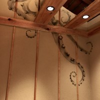 のどぐろ専門 銀座中俣 はなれ - 壁に魚や蛸が描かれる個室の内装