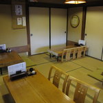 そば善 - 今回は、この座席にて・・