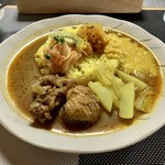 Suriran Kaka Re Eijima - チキンカレーAセット(サラダ、スープ)
