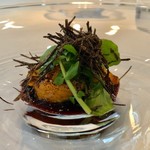 ラ クレリエール - 2018.12.  北海道釧路より 海胆と古代米のシェリーヴィネガー風味