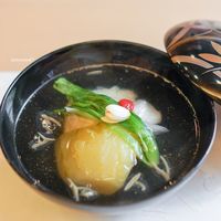 山玄茶 - アイナメ、 丸茄子、 じゅん菜、 姫青梗菜