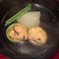 銀座 しのはら - [お椀]
                    冬瓜と海老ひろおす