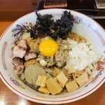 麺屋CHIKUWA - 旬の魚なめろう煮干し油そば