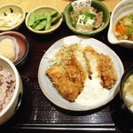 味噌汁や - 山小屋定食はチキン南蛮がメイン。