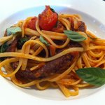 アンティカ・オステリア”トト”  - 地蛸の煮込みソースのリングイネサンタ・ルチア風