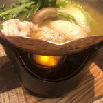 柏木 - 鱈の白子と野菜の白味噌仕立て