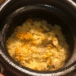 柏木 - 鮑と雲丹のいちご煮炊き込みご飯