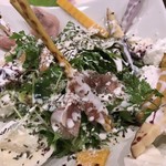 和台  - 時間がかかると言われた生ハムチーズサラダ