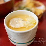 明治座 - 白子と餅の茶碗蒸し