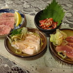 北新地たゆたゆ - ☆豚刺し四種盛り（≧▽≦）/～♡☆
