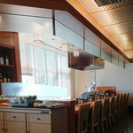 つのくに - 串揚げコーナーからは海側の眺望抜群