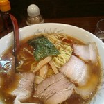 掃部介 - ラーメン大盛￥750