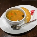 金星パスタ - ランチセットB　￥310　スープ