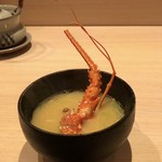 さかなや別邸 - 伊勢海老味噌汁