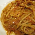 タベルナ・ソリッゾ - せいこガニのトマトクリームソーススパゲティー　アップ