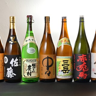 森伊蔵・魔王・村尾など、プレミアム焼酎もあります！