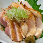 鳥田中 - 2019.1 叩き盛合せ（胸肉、腿肉）