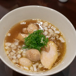 鳥田中 - 2019.1 〆鶏あご片口煮干しそば（650円）